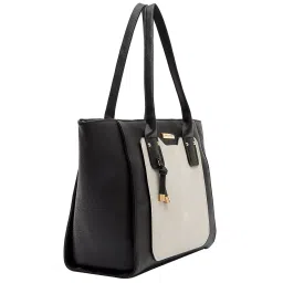 Giordano Capsule Black & Grey Solid Large Tote Handbag image 5