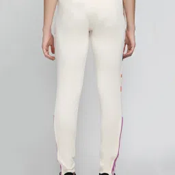 adidas TM TIRO PNT W Cream Printed Track Pants image 2