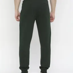 UnderJeans by Spykar Green Regular Fit Joggers image 2