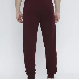 UnderJeans by Spykar Maroon Regular Fit Joggers image 2