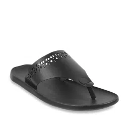 Metro Men's Black Thong Sandals image 2