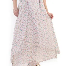 Belle Fille Multicolor Floral Print Skirt-image-78
