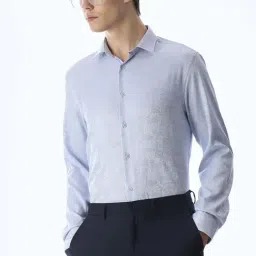 Jack & Jones Blue Slim Fit Self Pattern Shirt-picture-18