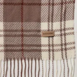 Mafadeny Onion Regular Fit Chequered Stole image 3