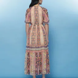 Label Ritu Kumar Multicolor Floral Print Maxi Dress image 2