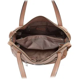 Giordano Capsule Beige Solid Large Handbag image 4
