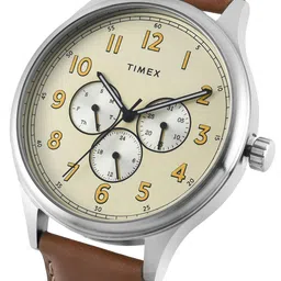 Timex Men Leather Straps Analogue Multi Function Watch - TWEG184SMU19 image 2