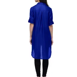 PATRORNA Dark Blue Regular Fit Kurti image 2