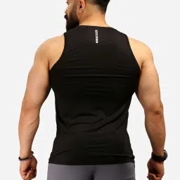 FUAARK Black Regular Fit Tank Tees image 2