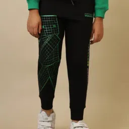 Kidsville Boys Black Printed Joggers-image-22