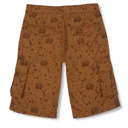Gini & Jony Kids Brown Printed Bermudas image 2
