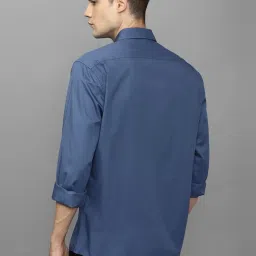 Louis Philippe Sport Blue Cotton Slim Fit Shirt image 2