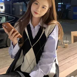 StyleCast Women Checked Sleeveless Sweater Vest-picture-12