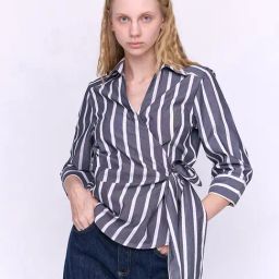 Cover Story Grey Striped Shirt-picture-40