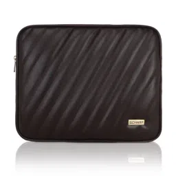 SCHARF Brown Faux Leather Quilted Laptop Sleeve - 15.5 inches-picture-13