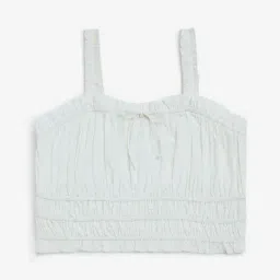 Y&F Kids by Westside White Smocked Cotton Top-picture-19