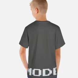 Gini & Jony Kids Grey Graphic Print T-Shirt image 2