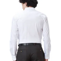 Park Avenue White Cotton Slim Fit Shirt image 2