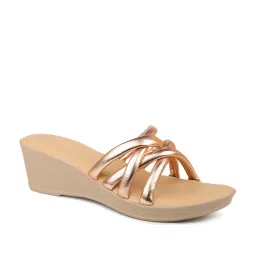 Inc.5 Women's Rose Gold Casual Wedges image 2