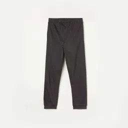 Fame Forever by Lifestyle Kids Charcoal Grey Cotton Printed Trackpants image 2