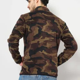 celio celio* Brown Regular Fit Camo Print Jacket image 2