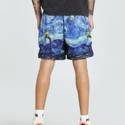 Puma Blue Regular Fit Texture Sports Shorts image 2