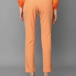Allen Solly Peach Mid Rise Trousers image 2