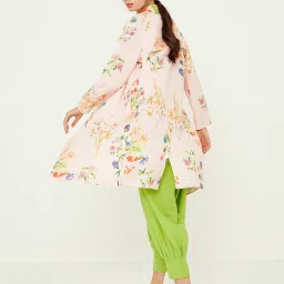 ANCESTRY Peach Floral Print Blazer image 2