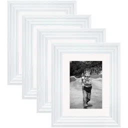 Art Street Synthetic Wood White Photo Frame (6 x 8 Inch) - Set of 4 image 2