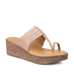 Inc.5 Women's Rose Gold Toe Ring Wedges image 2