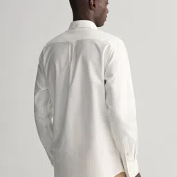 GANT White Cotton Regular Fit Shirt image 2