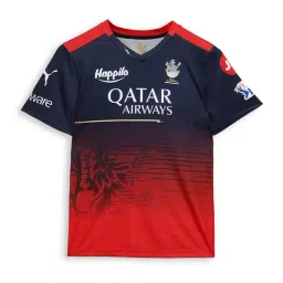 Puma Kids Navy & Red Printed T-Shirt-image-3