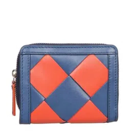 Hidesign Sports Blue Textured Bi-Fold Wallet for Women-image-40