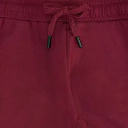 Pantaloons Junior Maroon Cotton Printed Trackpants image 2