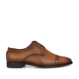 San Frissco Men's Tan Derby Shoes image 2
