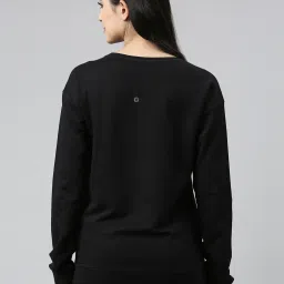 Enamor Black Cotton Sweatshirt image 2