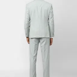 Peter England Elite Light Grey Slim Fit Two Piece Suit image 2