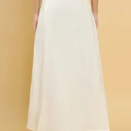 Soch Off-White Cotton Saree Shapewear image 2