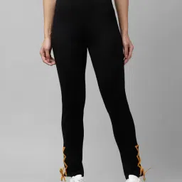 KASSUALLY Black Relaxed Fit Treggings-picture-15