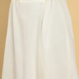 Soch Off-White Cotton Saree Shapewear image 5