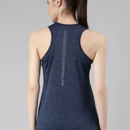 Enamor Blue Slim Fit Tank Top image 2