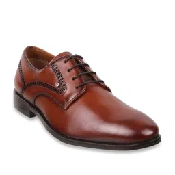 J. Fontini by Mochi Men's Tan Derby Shoes image 2