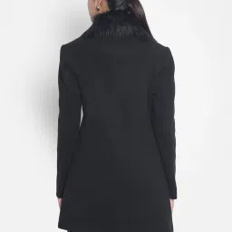 Crimsoune Club Black Regular Fit Overcoat image 2