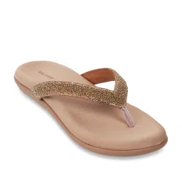 Walkway Women's Antic Gold Flip Flops image 2