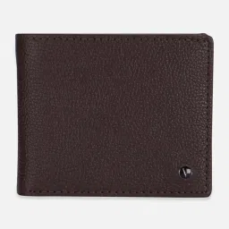 Van Heusen Brown Embroidered Tie with Pocket Square, Cufflink, Belt & Wallet image 2