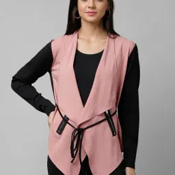 KASSUALLY Pink Relaxed Fit Shrug-picture-15