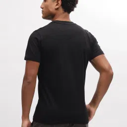 Iconic Men Typography Regular Fit Cotton T-shirt image 2