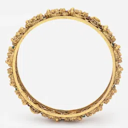 Panash Gold Plated 24 CT Handcrafted Antique Set of 2 Bangles image 2