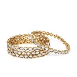 Panash Gold Kundan Studded Handcrafted Set of 4 Bangles image 2