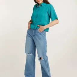 Zink London Teal Shirt image 4